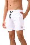 Side Pockets Plain Swim Shorts - White Rabbit