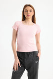 Pink Basic Short Sleeve Top - Fit Freak