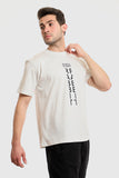 Round Neck Short Sleeves Tee  - White Rabbit