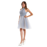 Back Closure Tulle Soiree Dress (8743) - Mr Joe