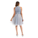 Back Closure Tulle Soiree Dress (8743) - Mr Joe