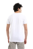 Stitched "Wr" Over White Slip On Tee - White Rabbit