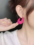 Fluffy Overlapping Lines Earring