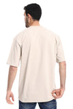 Slip On Round Neck Back Printed T-Shirt  - White Rabbit