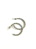 Braided Silver Earrings - Trio Earrings