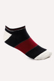 Middle Lines Ankle Socks (5018) - White Rabbit