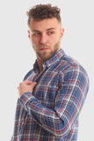 Plaids Casual Long Sleeves Shirt (1028) - White Rabbit