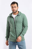 Ribbed Comfy Zip Through Hoodie (402) - White Rabbit