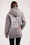 Call Me Antisocial Print Hoodie (39706) - Fit Freak