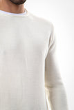 Knitted Acrylic Round Neck Pullover (703) - White Rabbit