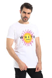 Chest Sun Printed Slip On Tee - White Rabbit