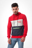 Tri-Tone Hoodie With Zipper Pocket (132) - White Rabbit