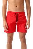 Side Pockets Plain Swim Shorts - White Rabbit