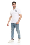 Plain Comfy Buff Polo Shirt - White Rabbit