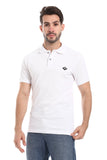 Double Buttoned Short Sleeves Polo Shirt - White Rabbit