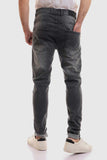 Slim Fit Jeans With Scratches (1195) - White Rabbit