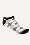 Diamonds Shape Ankle Socks (5011) - White Rabbit