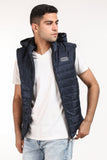 Zip Solid Puffer Vest (1502) - White Rabbit