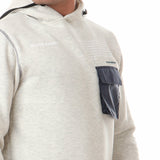 Front Pocket Printed Hoodie (146) - White Rabbit