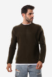 Knitted Acrylic Round Neck Pullover (703) - White Rabbit