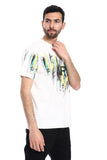 Printed Regular Fit Slip On T-Shirt - White Rabbit