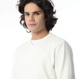 V-Neck Fog Knitted Pullover - Red Circle