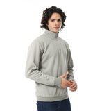 Knitted Zipped Sweatshirt - Red Circle