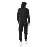 Casual Knitted Comfy Tracksuit Set - Red Circle