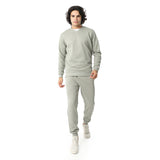 Casual Knitted Comfy Tracksuit Set - Red Circle