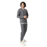 Casual Knitted Comfy Tracksuit Set - Red Circle