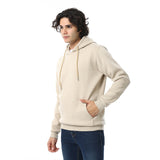 Solid Comfy Stone Hoodie - Red Circle