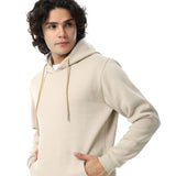 Solid Comfy Stone Hoodie - Red Circle