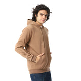 Solid Comfy Stone Hoodie - Red Circle