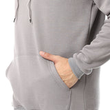 Solid Comfy Stone Hoodie - Red Circle