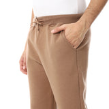 Comfy Elastic Waist Pickle Sweatpants - Red Circle