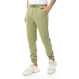 Comfy Elastic Waist Pickle Sweatpants - Red Circle