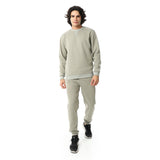 Crew Neck With Elastic Ankle Tracksuit Set - Red Circle