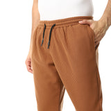 Regular Comfy Elastic Waist Sweatpants - Red Circle