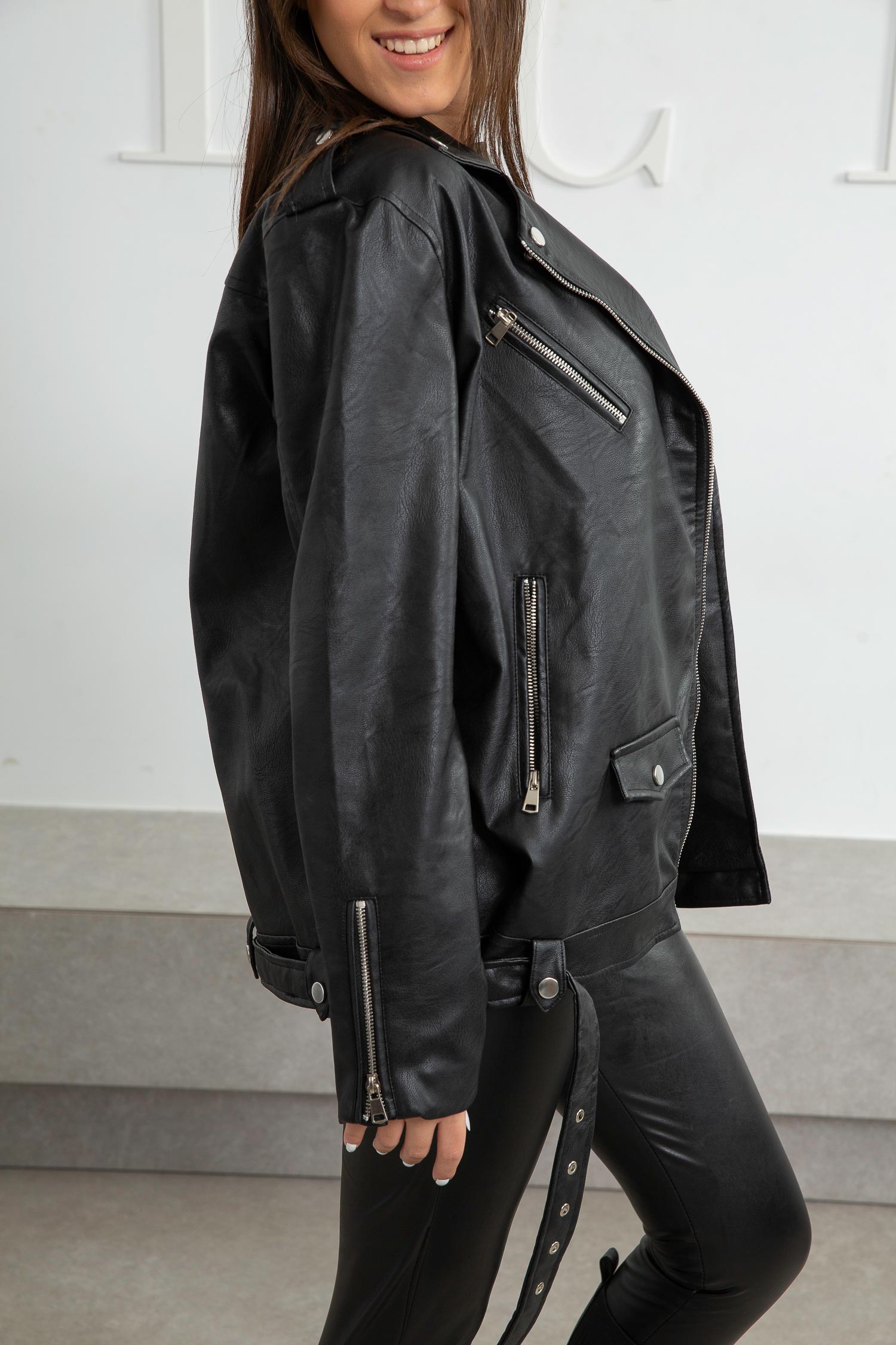 Biker Leather Jacket Mitcha – Label MITCHA 