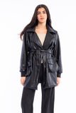 Long Leather Jacket - Mitcha Label