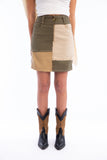 Patched Gabardine Skirt - Amaze