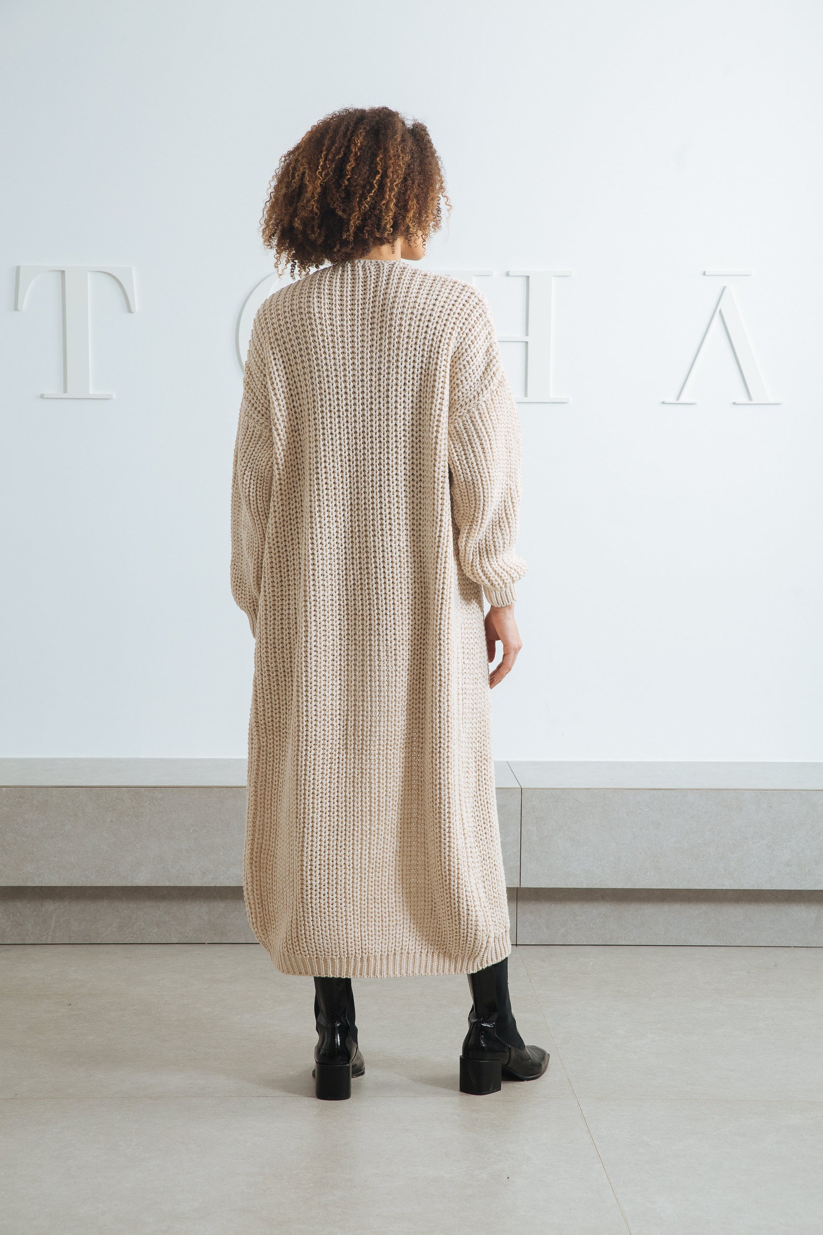 Long Knitted Cardigan - Mitcha Label