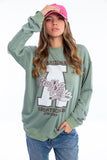 A Printed Melton Sweatshirt - SK Designs