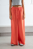 Orange Side Slit Pants - Zola