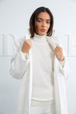Off White Wool Coat - Mitcha Label