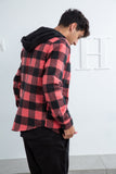 Relaxed Fit Overshirt with Hoodie - Mitcha Label