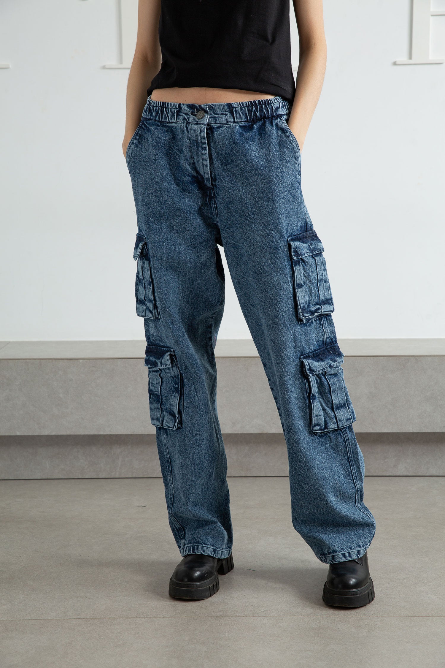 Jeans Cargo Pants - SK Shop