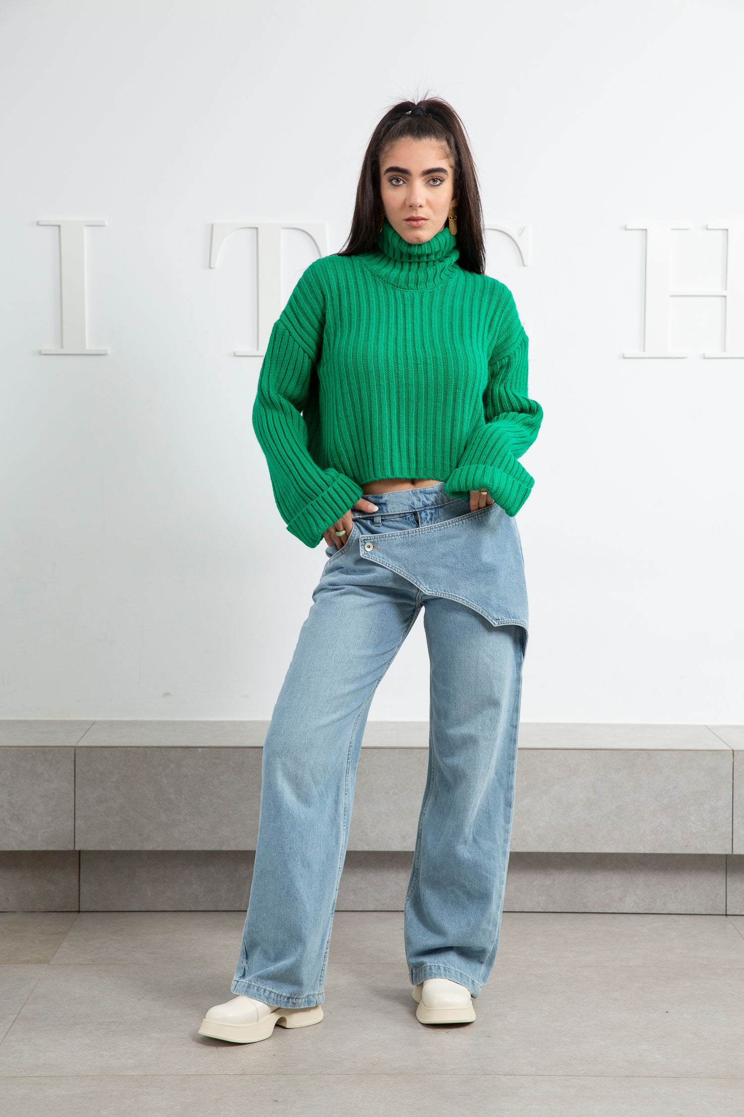 Front Belt Jeans - Mitcha Label