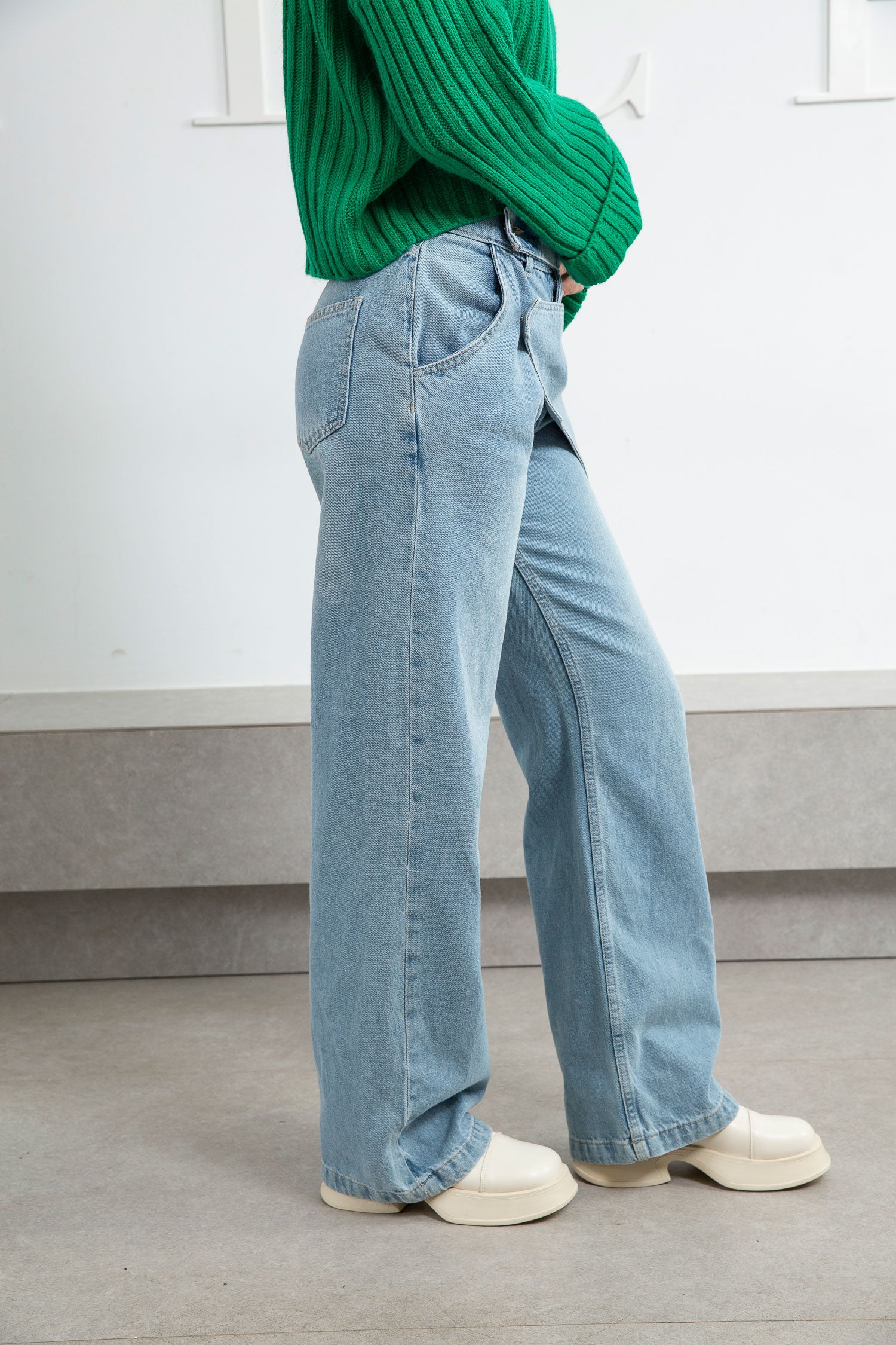 Front Belt Jeans - Mitcha Label