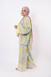 Floral Ribbed Soft kimono - Allura